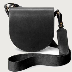 Shinola Black Sibley Saddle Bag